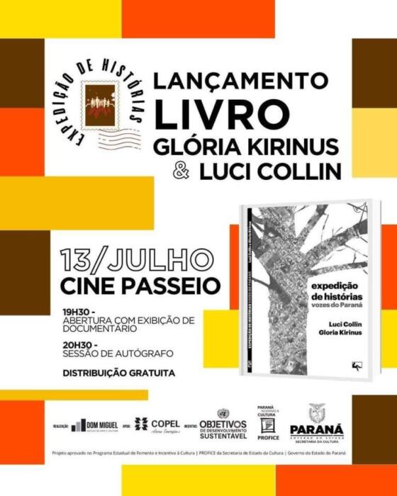 Lançamento de um livro de duas grandes escritoras Gloria Kirinus e Luci Collin