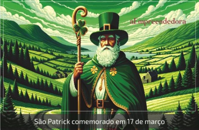 São Patrick comemorado em 17 de março