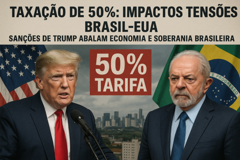 Taxação de 50% - Impactos e Tensões Brasil-EUA - aE