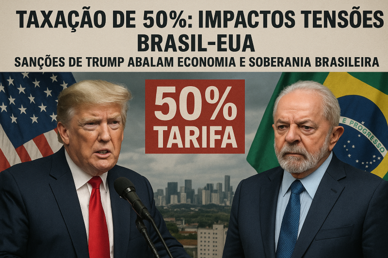 Taxação de 50% - Impactos e Tensões Brasil-EUA - aE