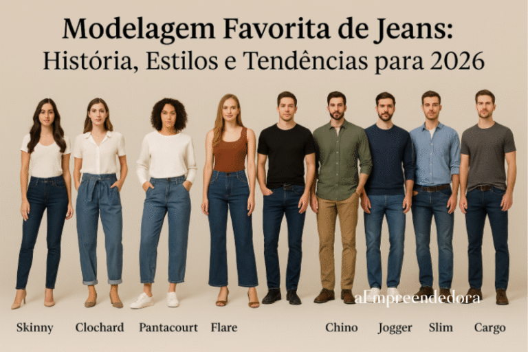 Modelagem Favorita de Jeans - História, Estilos e Tendências para 2026