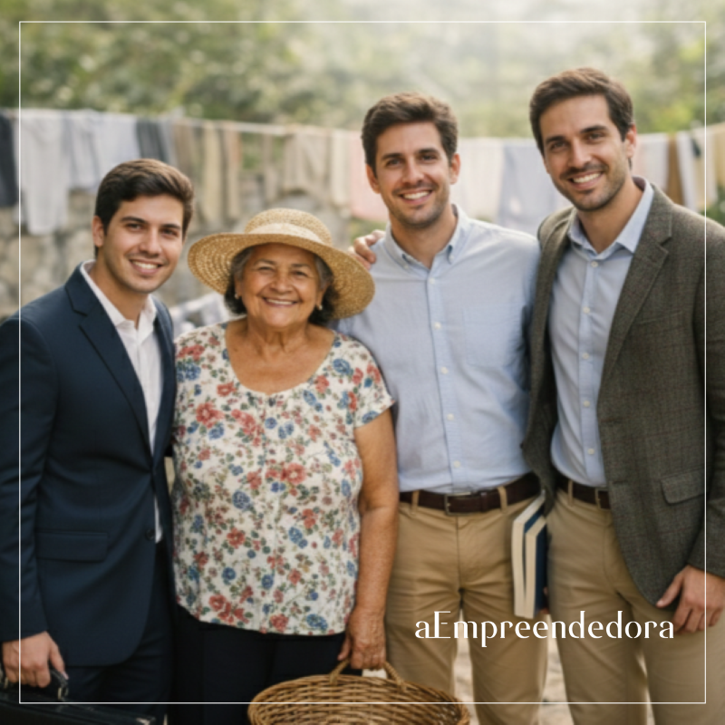 Sabedoria Iletrada - O Poder do Trabalho e Dedicação - Com os 3 filhos - aE