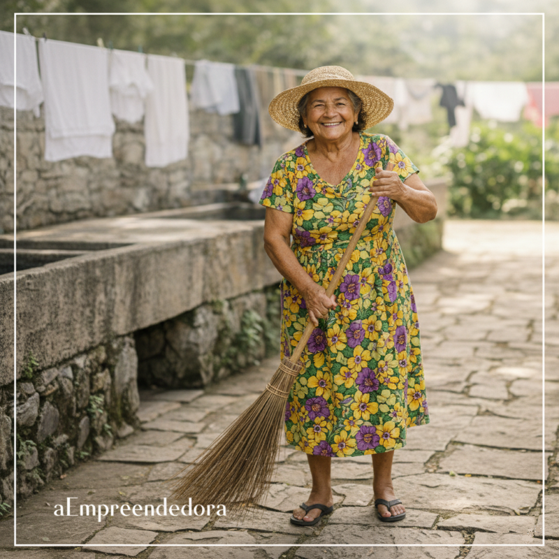 Sabedoria Iletrada - O Poder do Trabalho e Dedicação - Dona Marta Trabalhando - aE