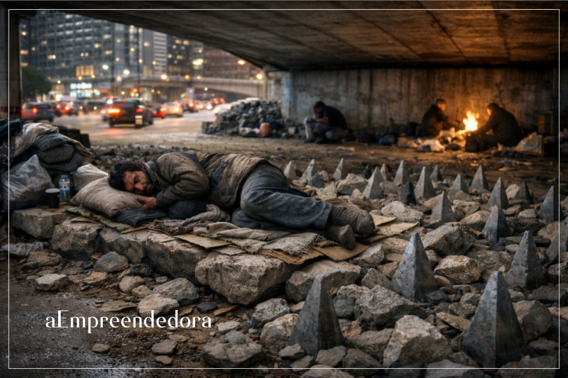 Cama de pedra, o descanso dos excluídos - aE